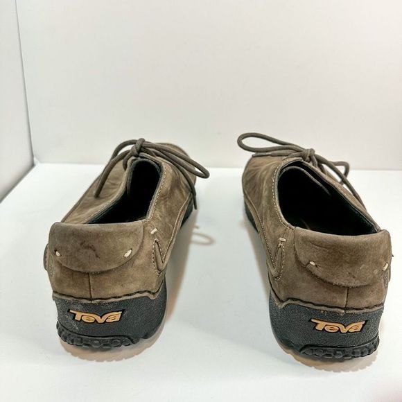 Teva Women’s Size 9 Brown Leather Nubuck Lace Up Convertible Shoe - Picture 8 of 16